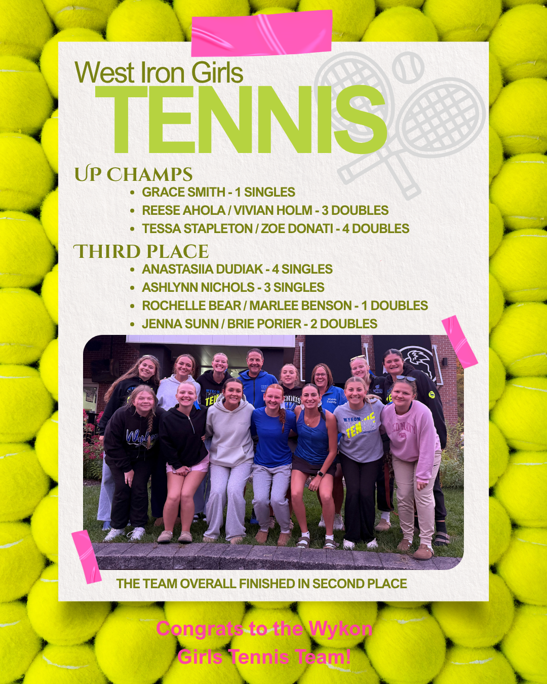2026 Girls Tennis