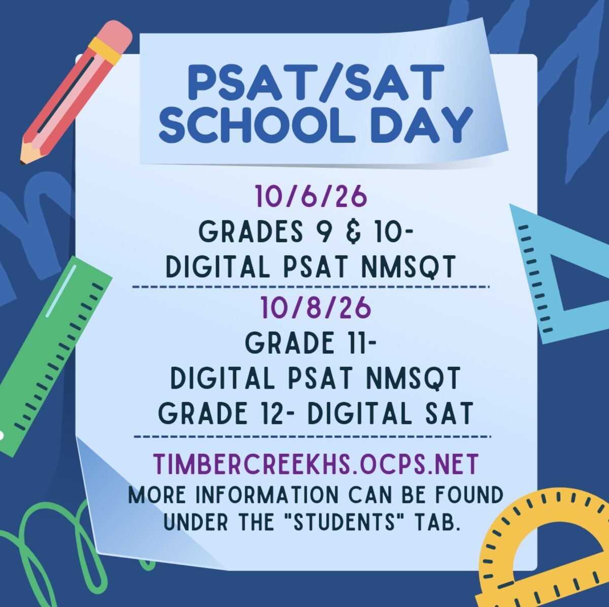PSAT/SAT School Day