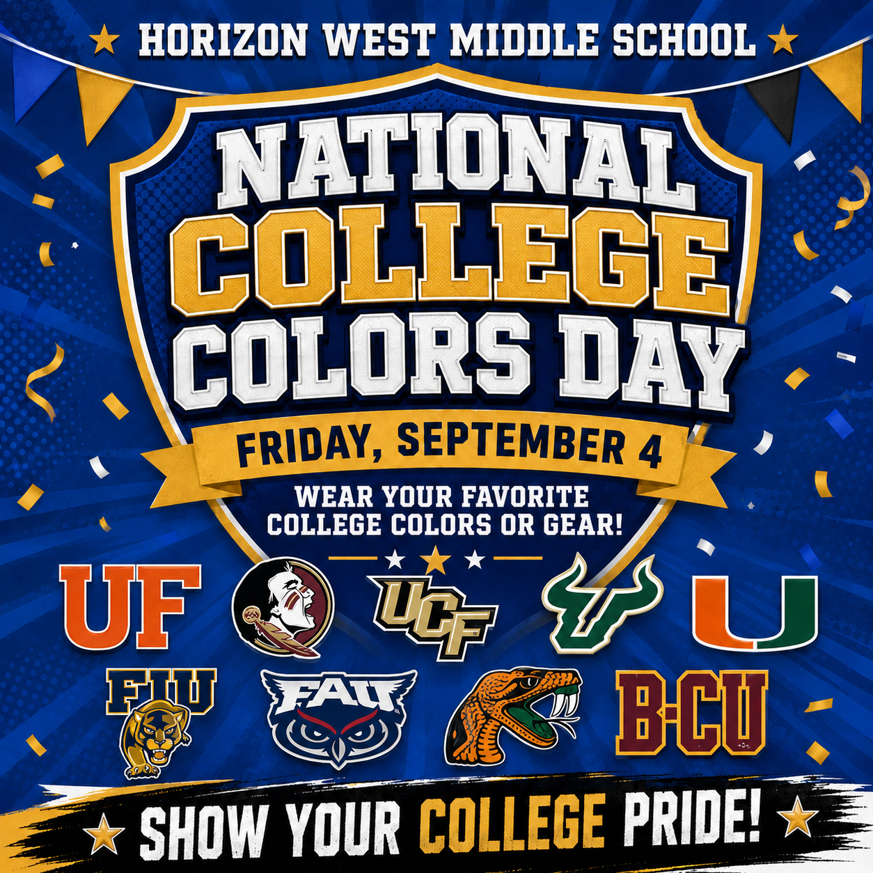 National College Colors Day!