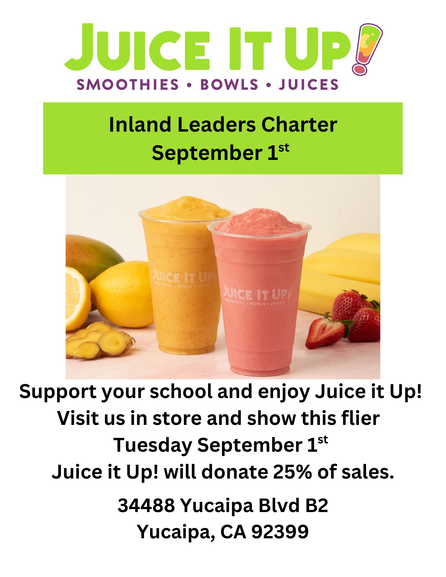 Juice It Up - Middle School Fundraiser