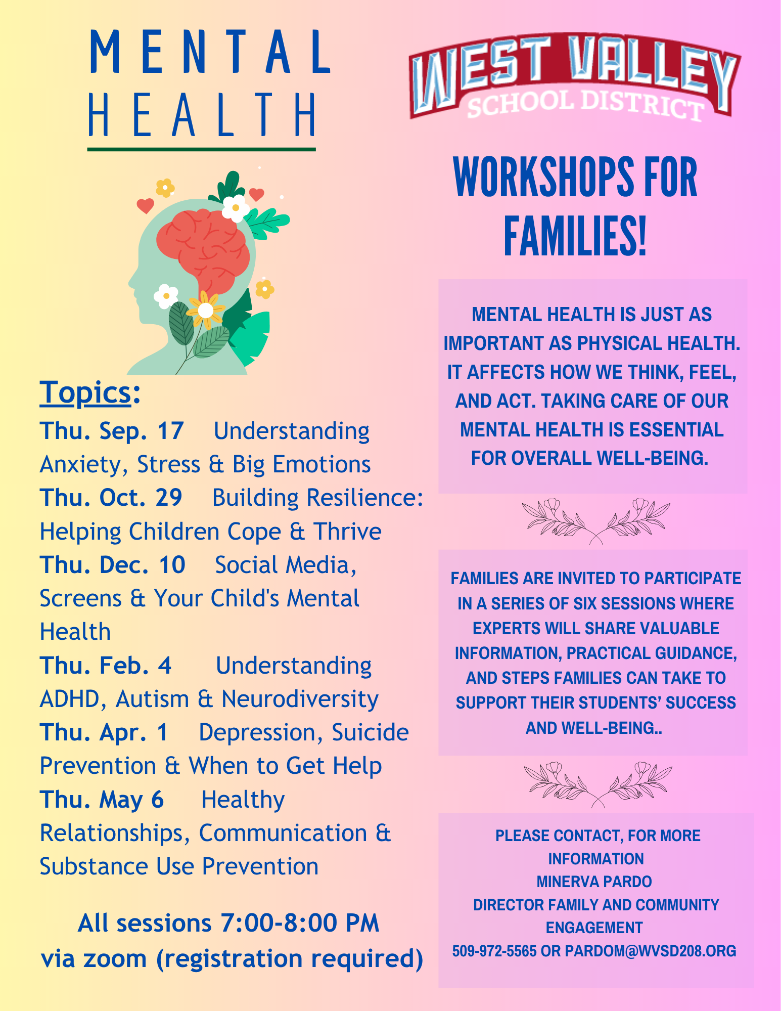 Mental Health Workshop "Understanding Anxiety, Stress & Big Emotions"