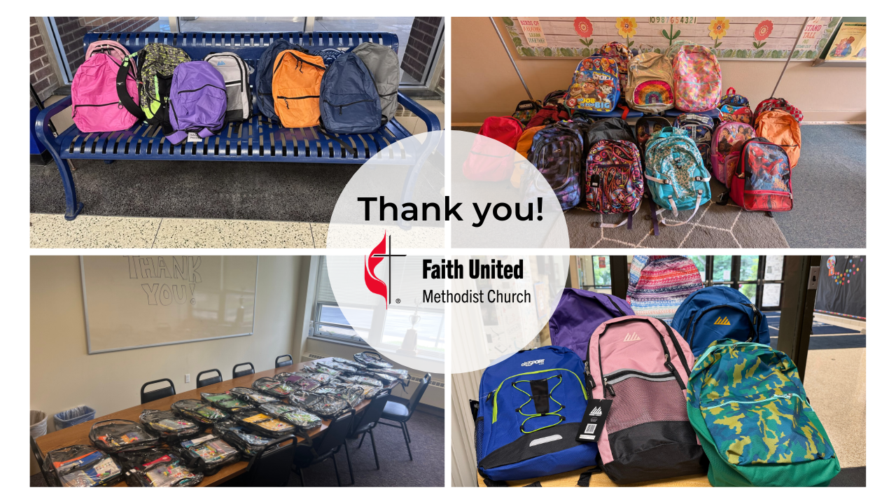 Thank You to Faith United Methodist Church in Twinsburg