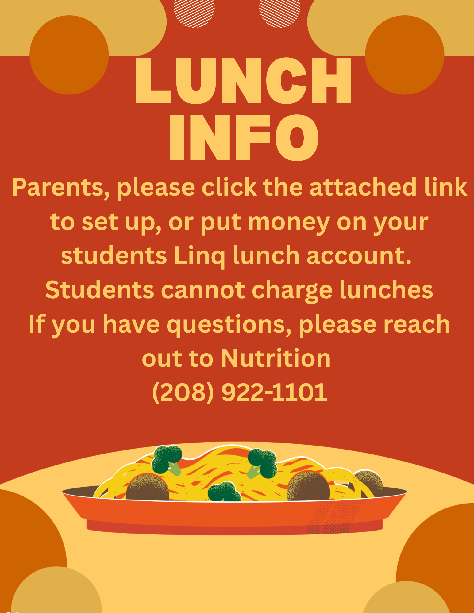 School lunch info 