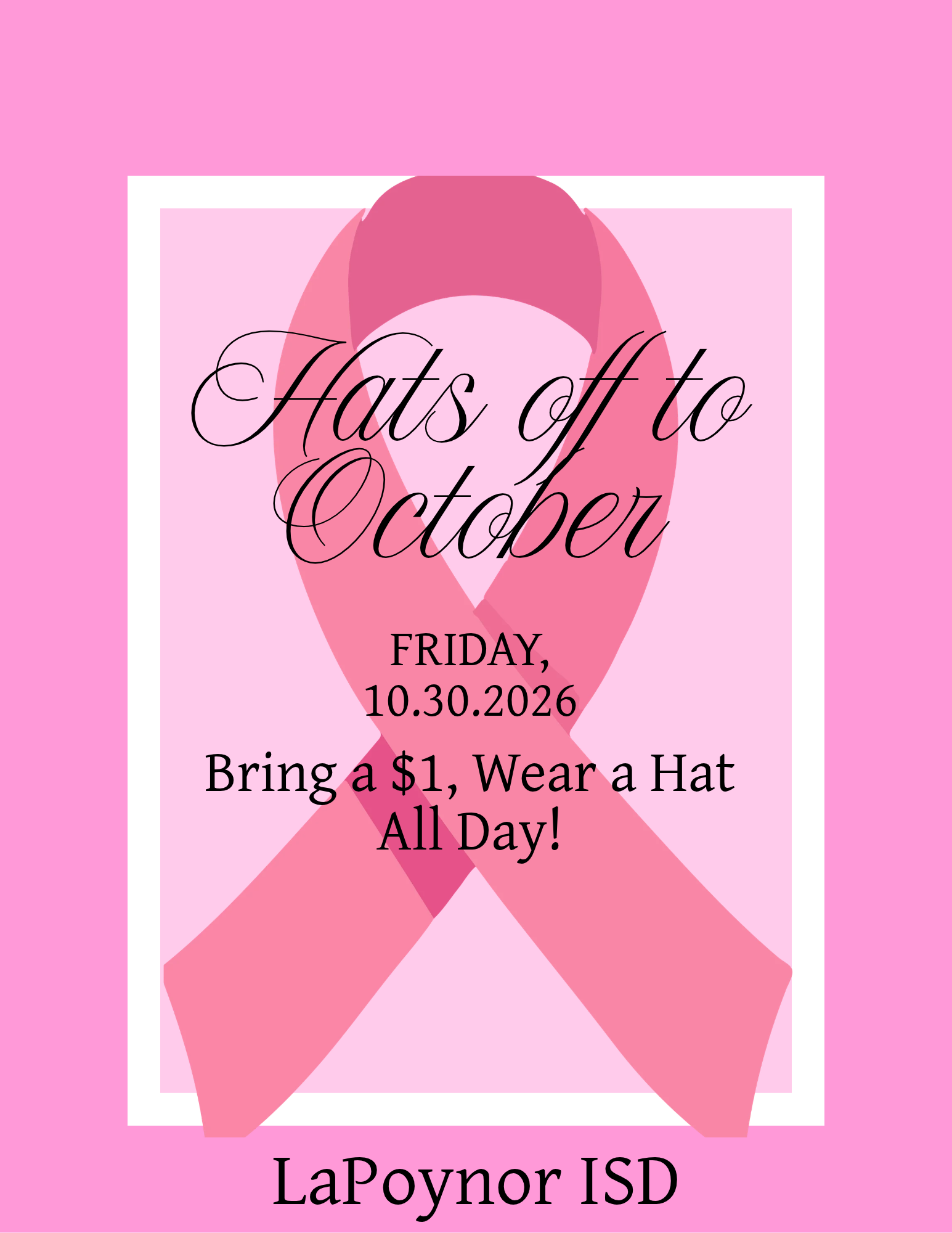 Hats Off to October on Friday!!