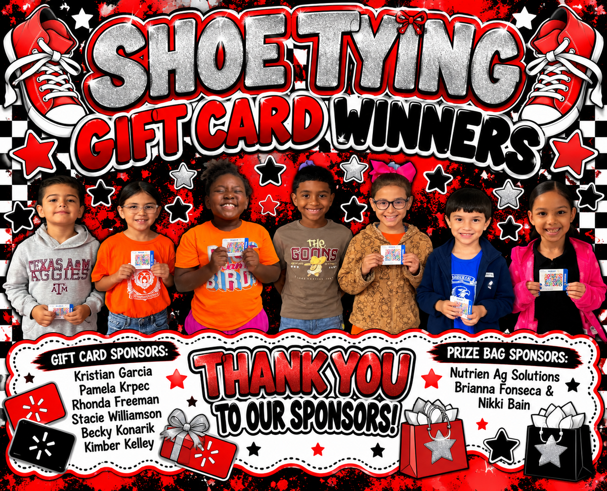 Shoe Tying Gift Card Winners