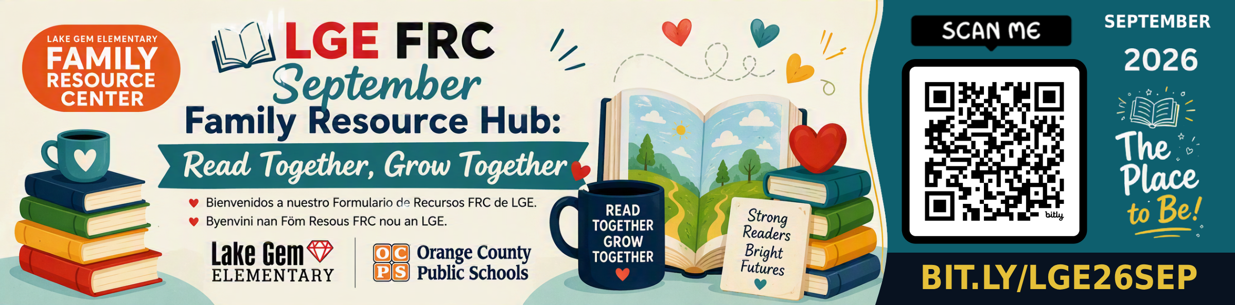 📚 Lake Gem Families: Our September FRC Resource Form Is Now Live! Thank you in advance for completing it!