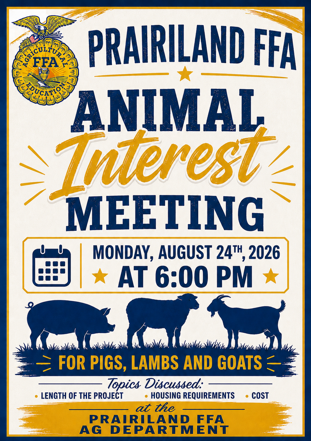 FFA Animal Interest Meeting