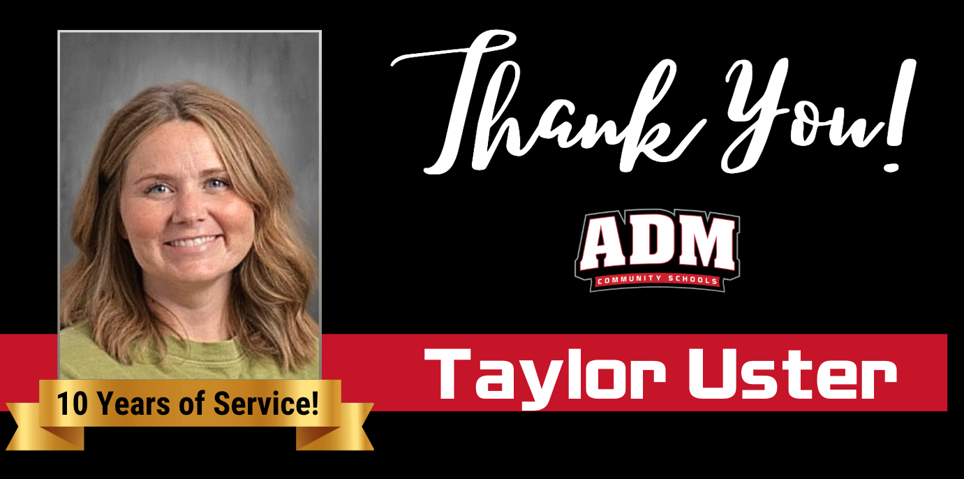 Taylor Uster ~ 10 Years of Service!