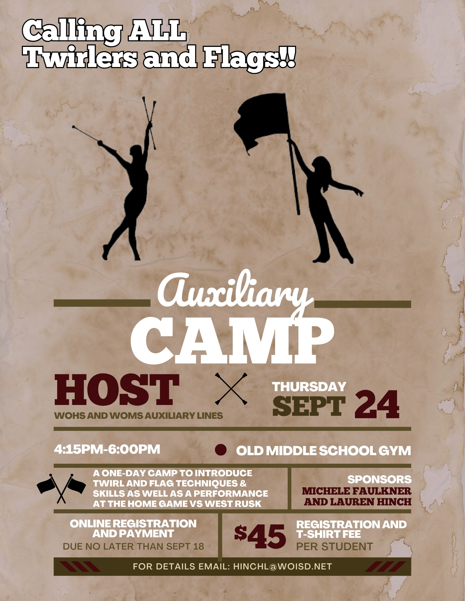 Twirling & Flag Camp!!