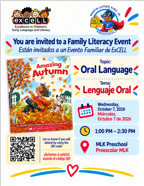 Upcoming Family Literacy Event 