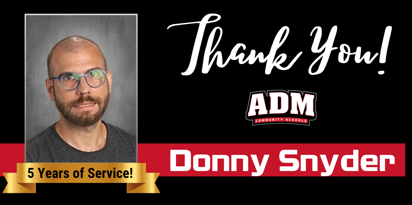 Donny Snyder ~ 5 Years of Service!
