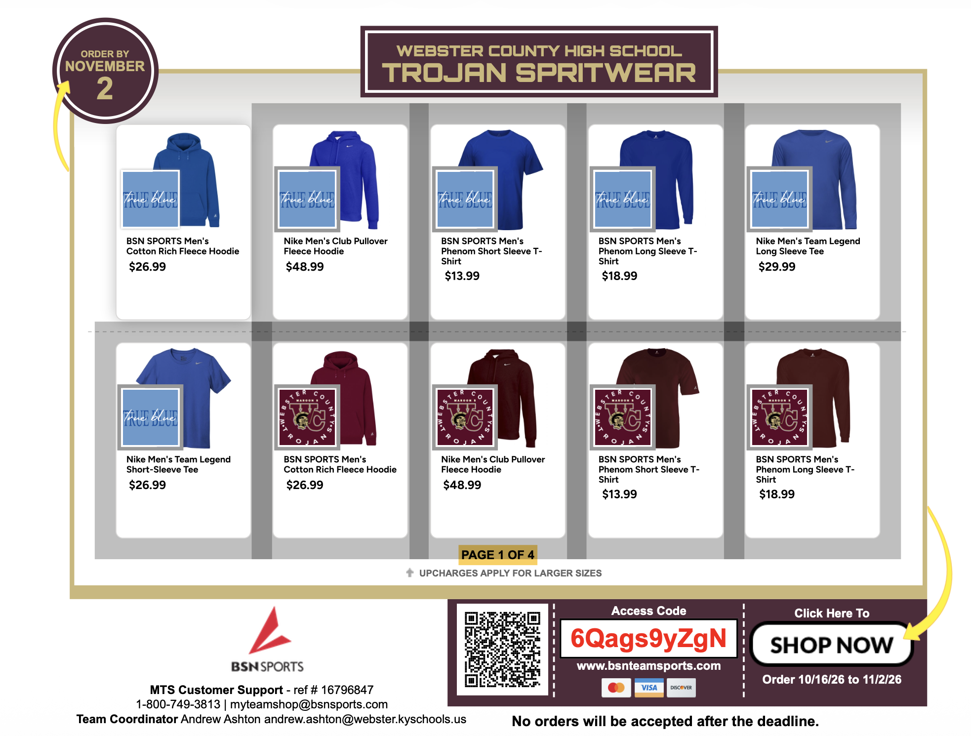 True Blue and Trojan Territory Spirit Store