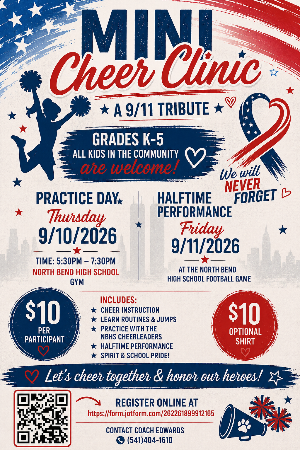 Mini Cheer Clinic this week!