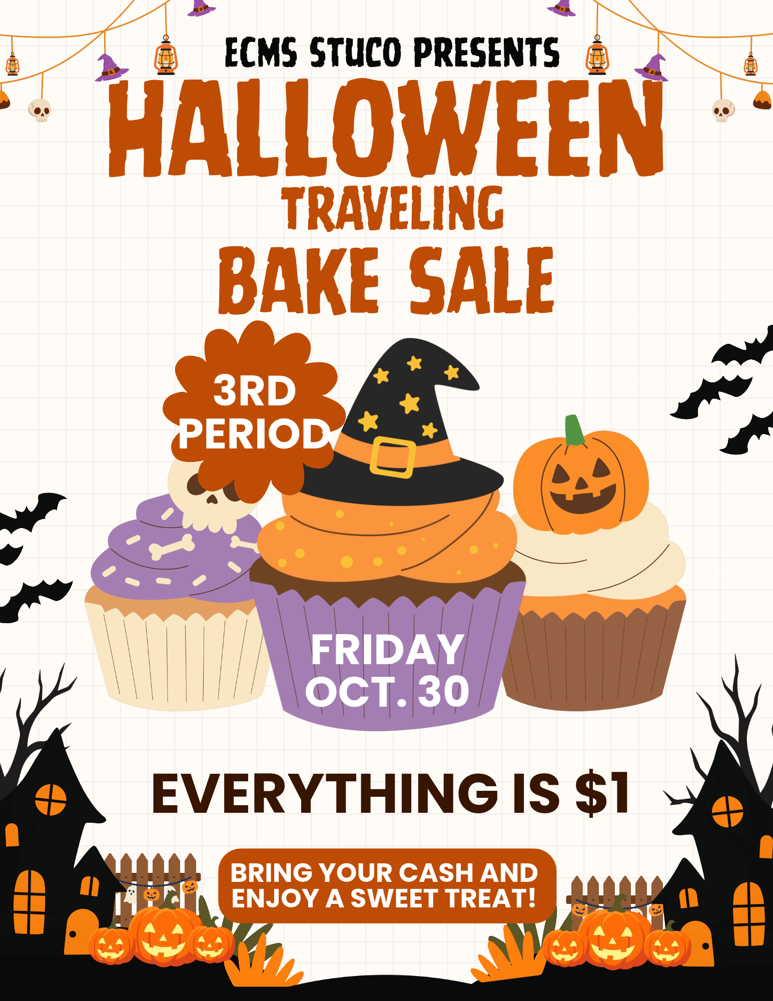 Halloween Bake Sale - Friday!