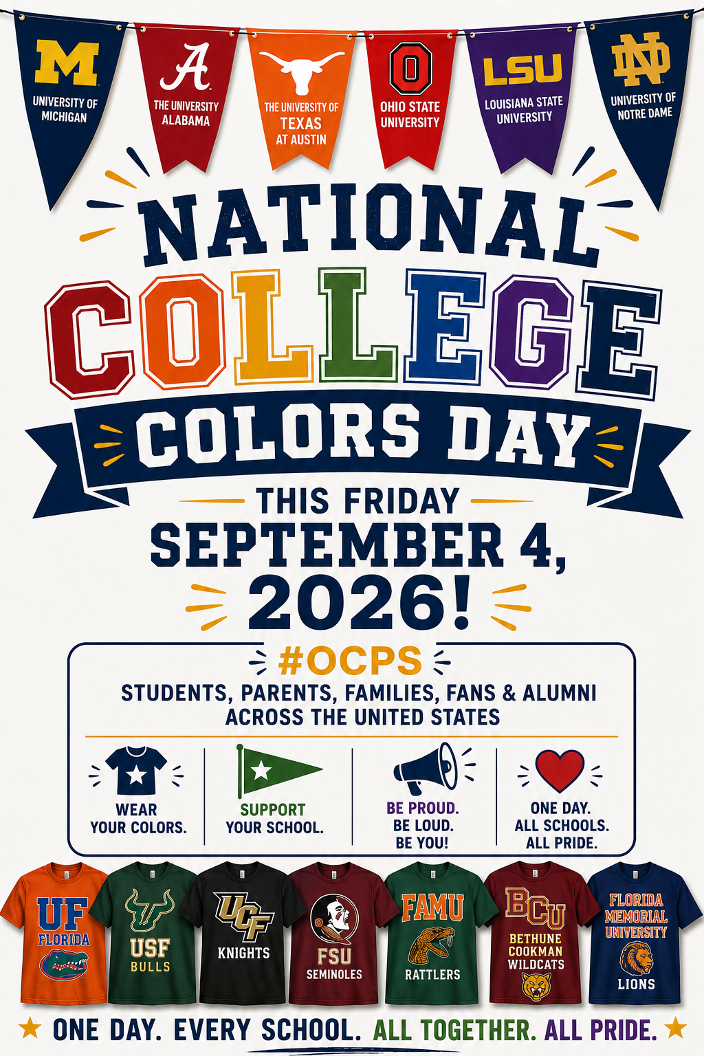Join Us This Friday for National College Colors Day!