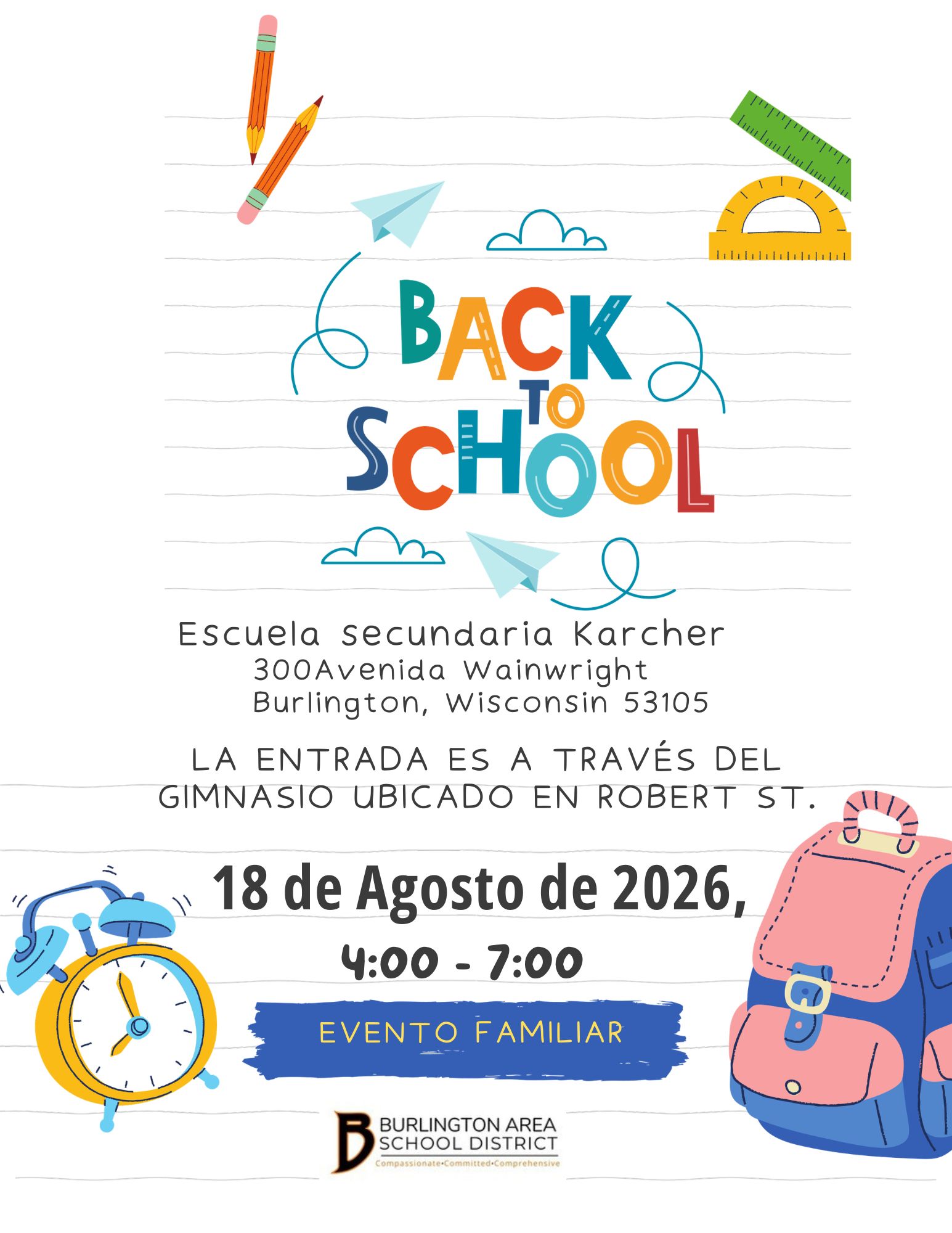 🎒 Back-to-School Event  📣
