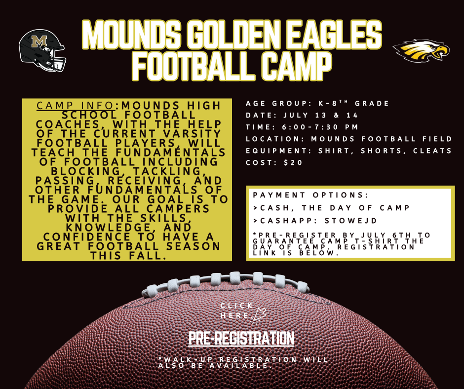 Reminder: Youth Football Camp Today!