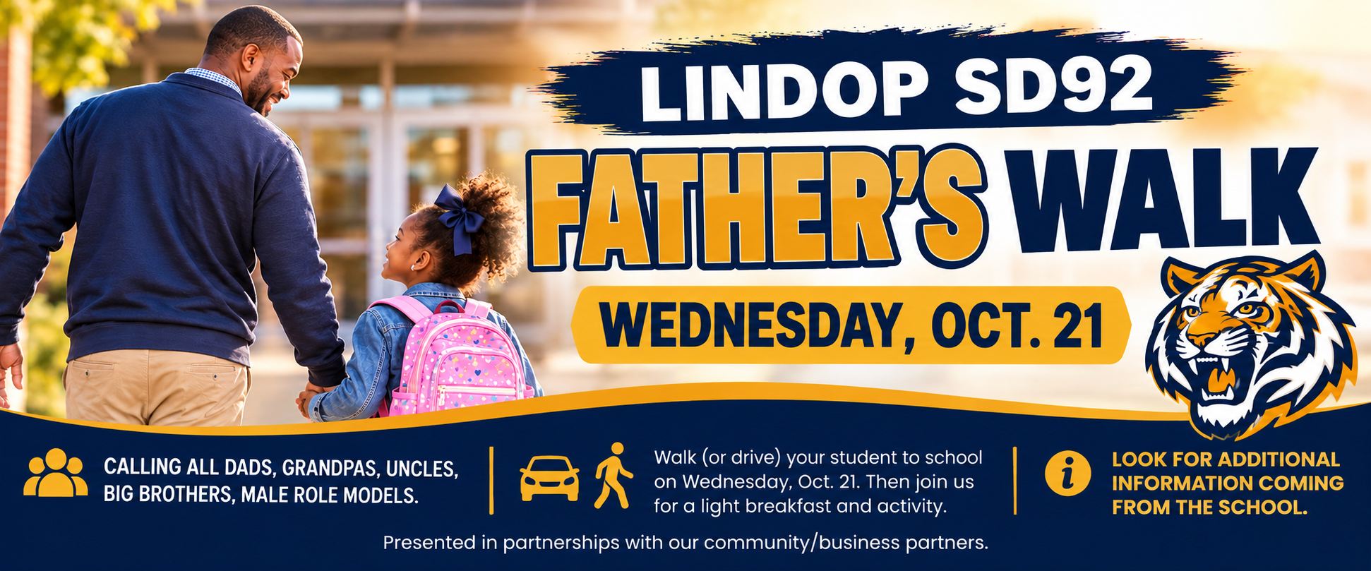 FATHER'S WALK WEDNESDAY, OCT. 21
