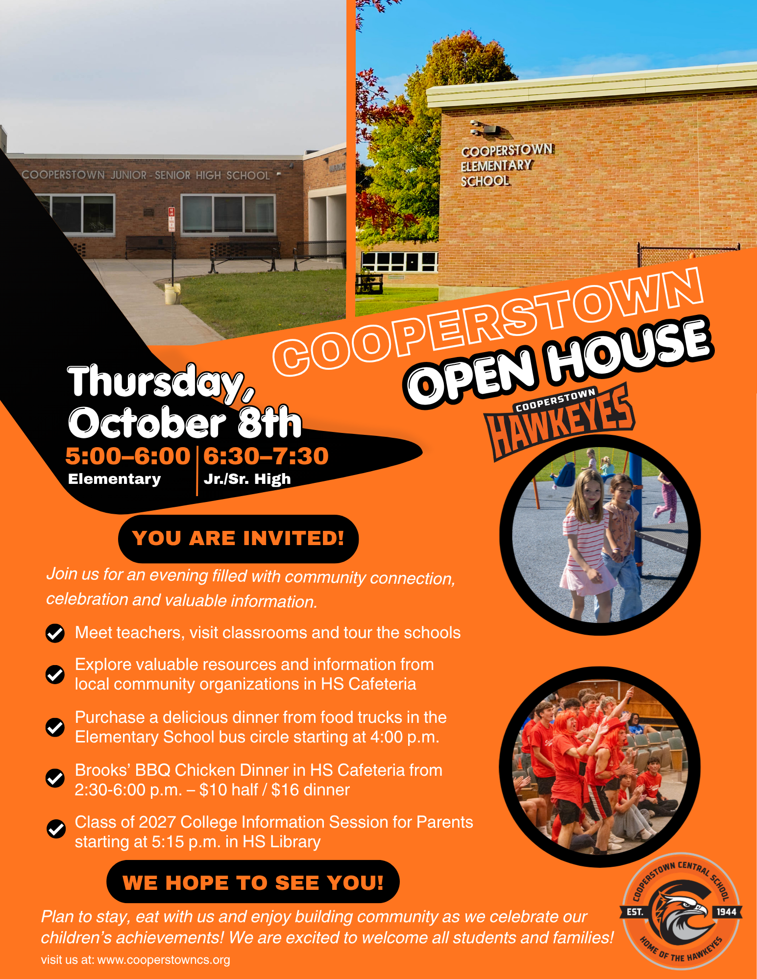 Cooperstown Open House – Thursday, Oct. 8!