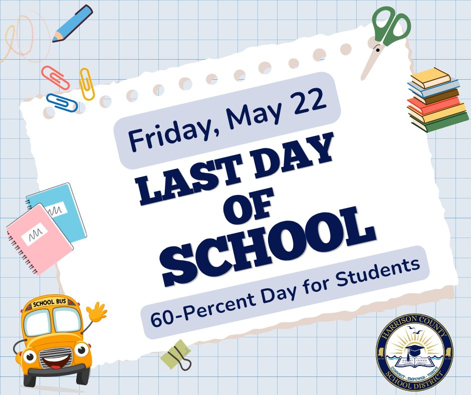 Crossroads will begin dismissal at 11:50am on Friday, May 22nd.
