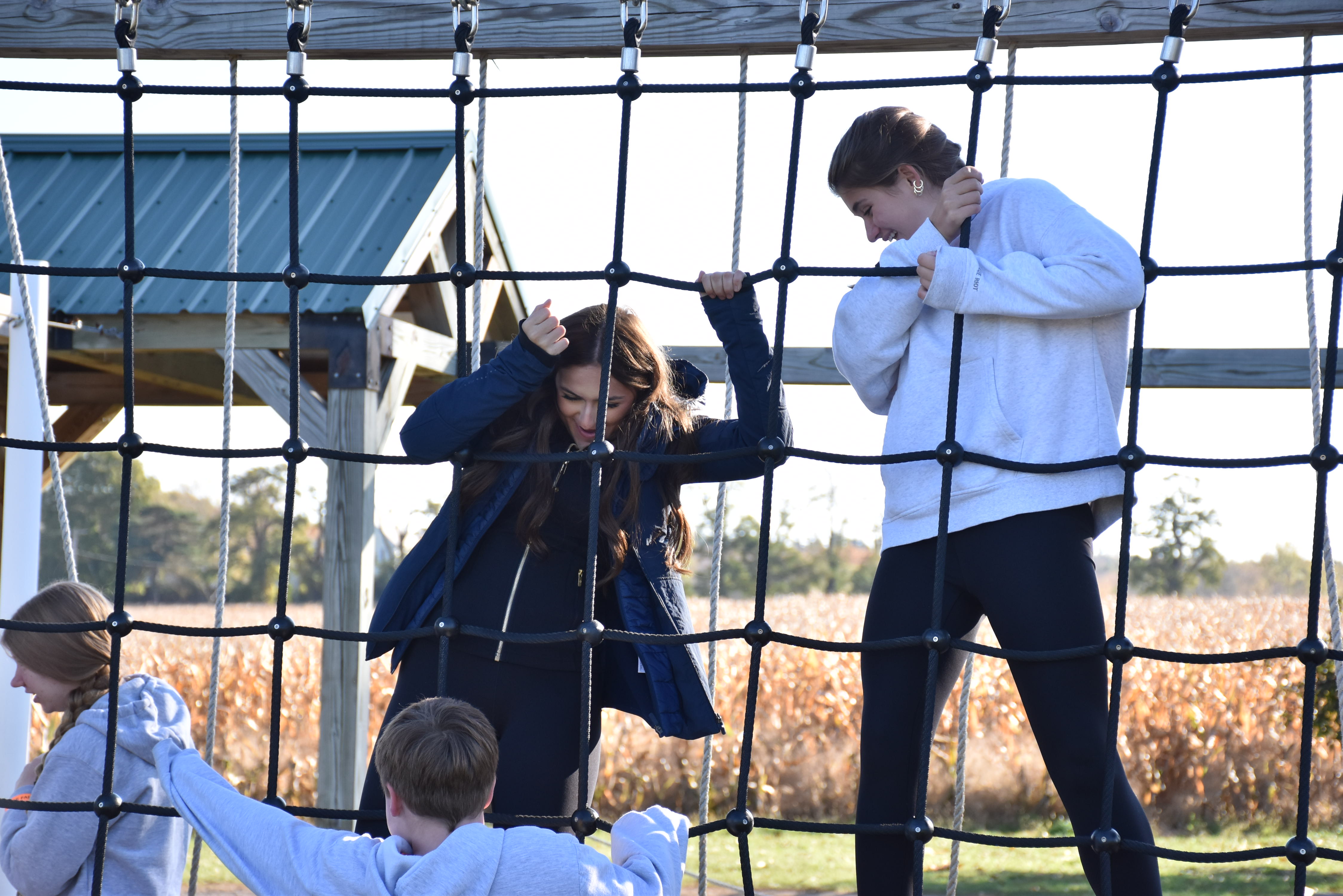 Students explore benefits of exercise on Stokoe Farms field trip