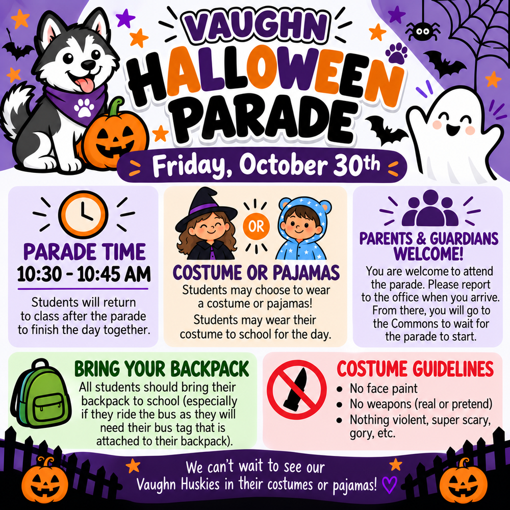 Vaughn Halloween Parade - Fri Oct 30th