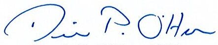 Signature of Superintendent of Schools Dennis P. O'Hara
