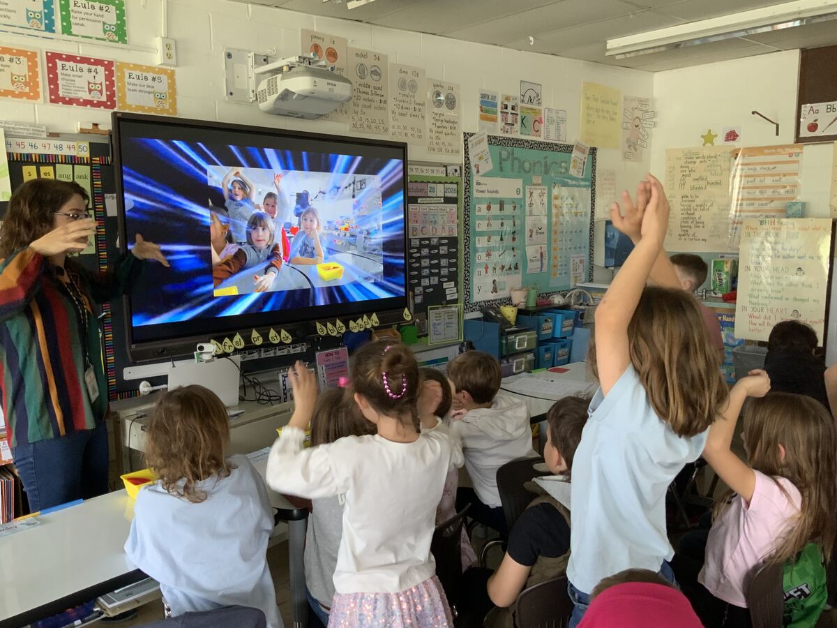 2nd Grade goes on a Green Screen Adventure