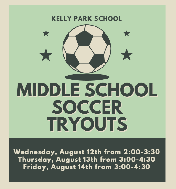 Middle School Soccer Tryouts