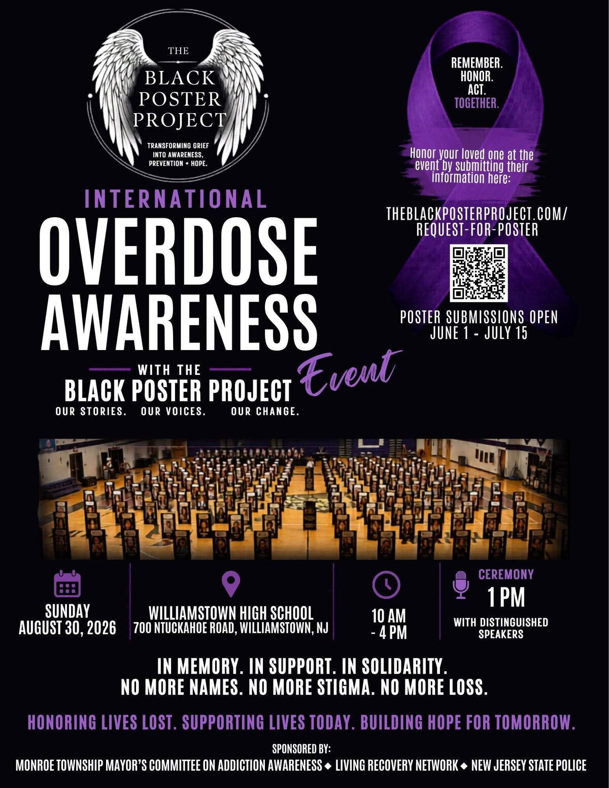 International Overdose Awareness Event at Williamstown High School