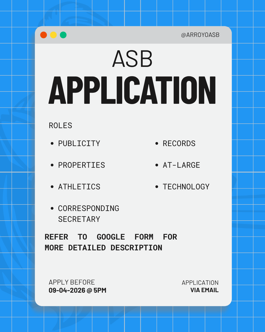 ASB Application 2026-27