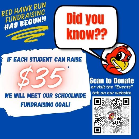  RED HAWK RUN FUNDRAISING HAS BEGUN!