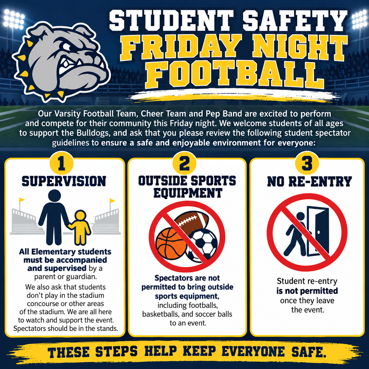 Student Safety Friday Night Football