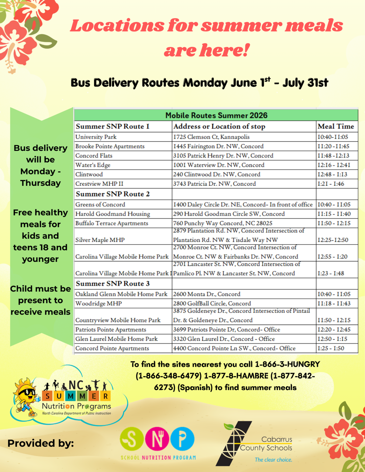 Free Summer Meals
