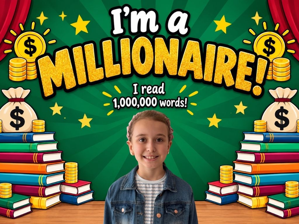 🌟 We have our first Million Word Reader of the school year! 🌟
