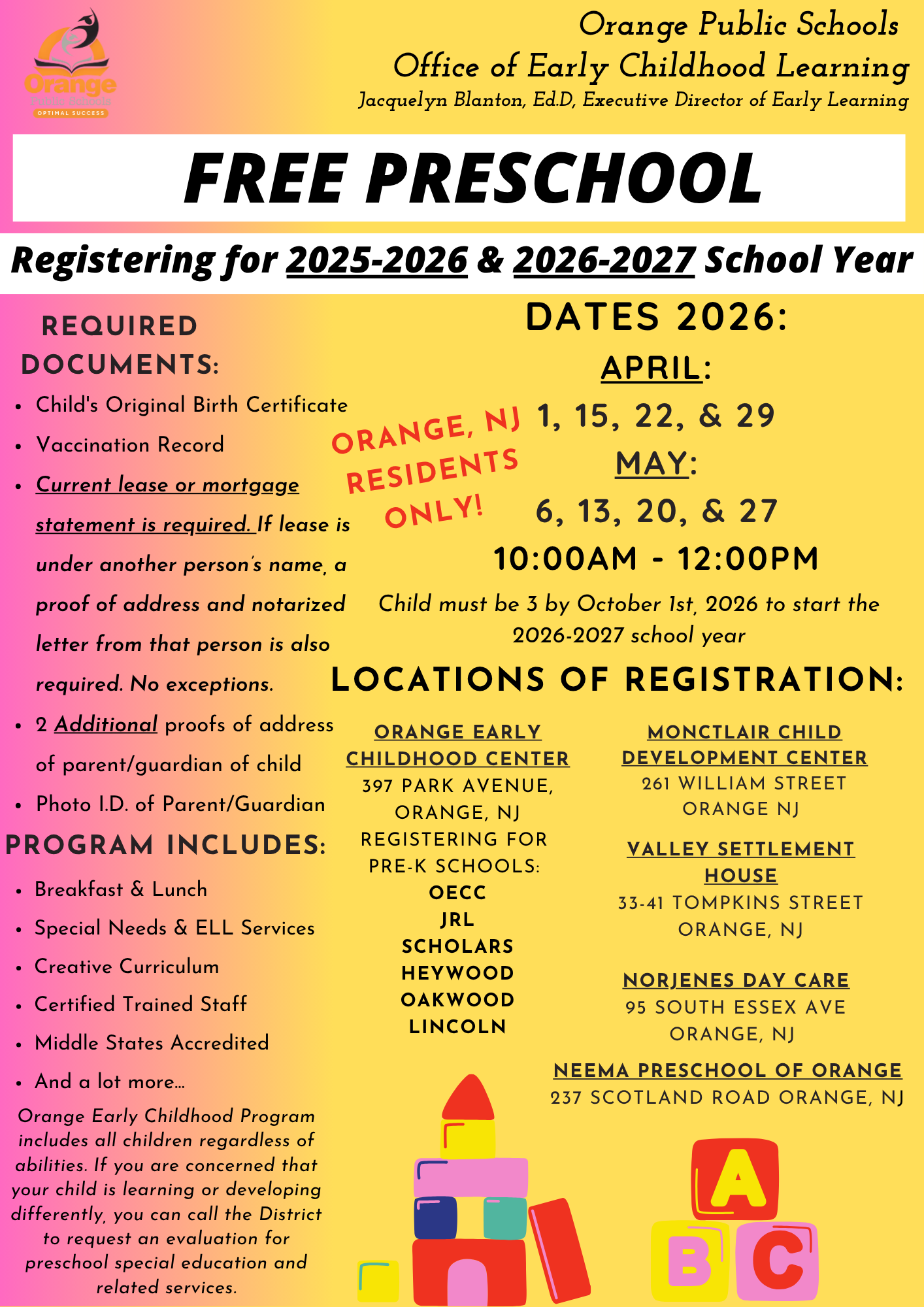 📢 Pre-K Registration is Happening Every Week! 🎒✨