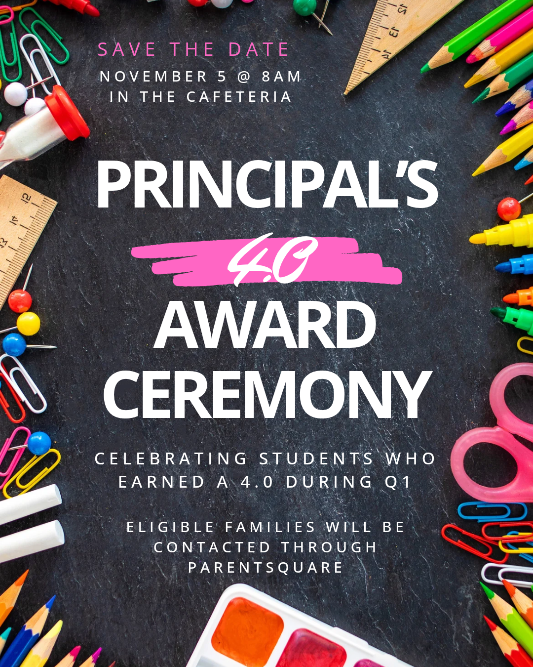 Principal's 4.0 Awards Ceremony 