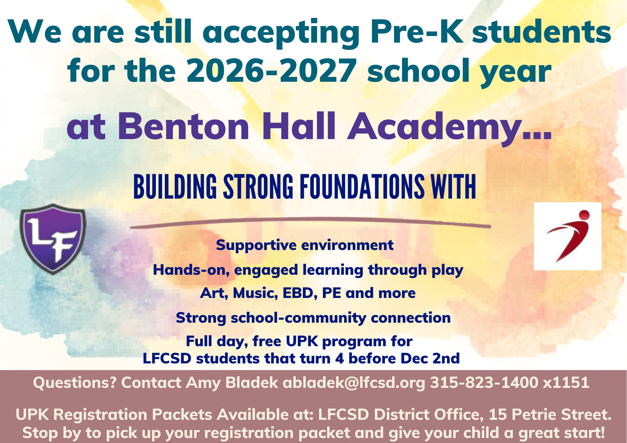 LFCSD is Still Accepting Pre-K Students for 2026-2027