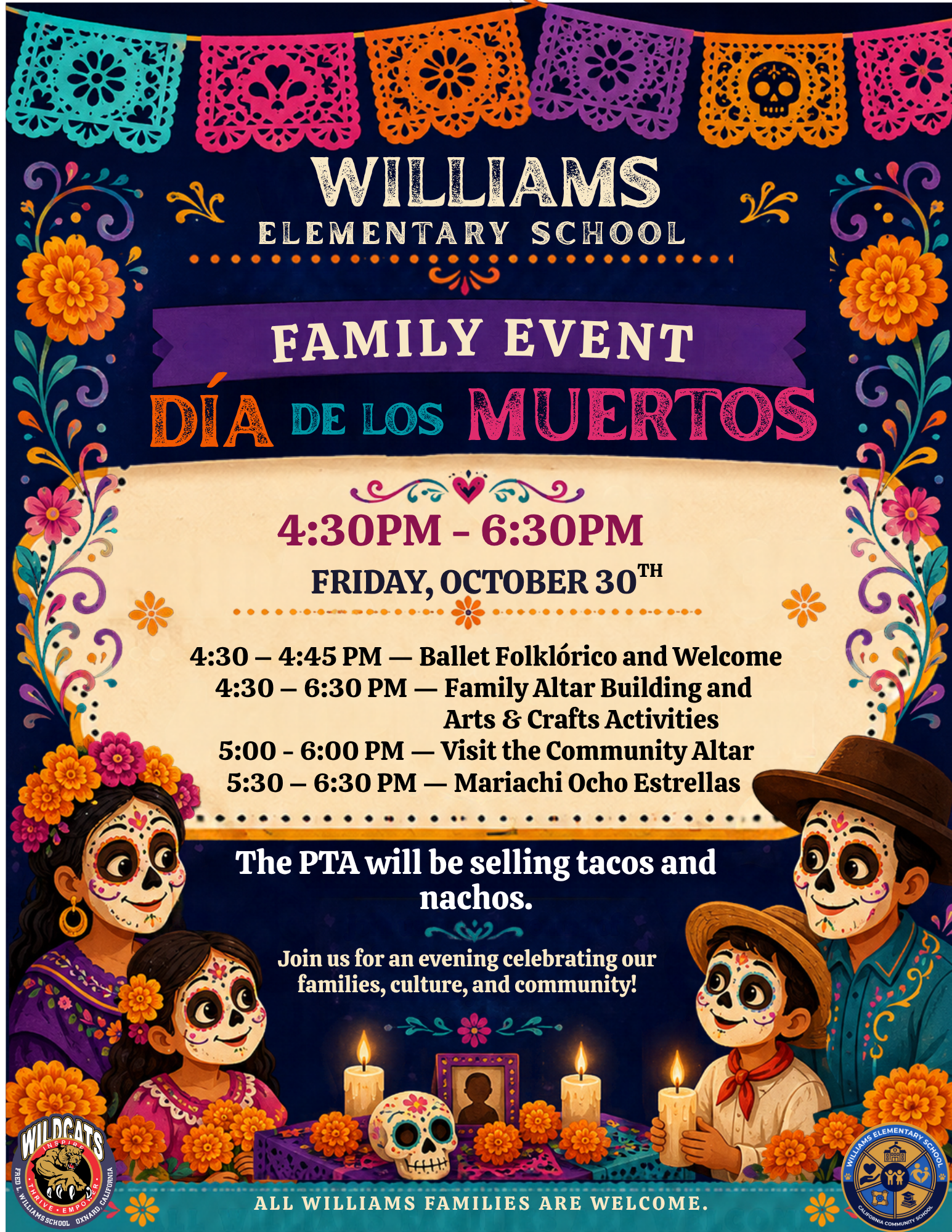 REMINDERS: Friday events at Williams