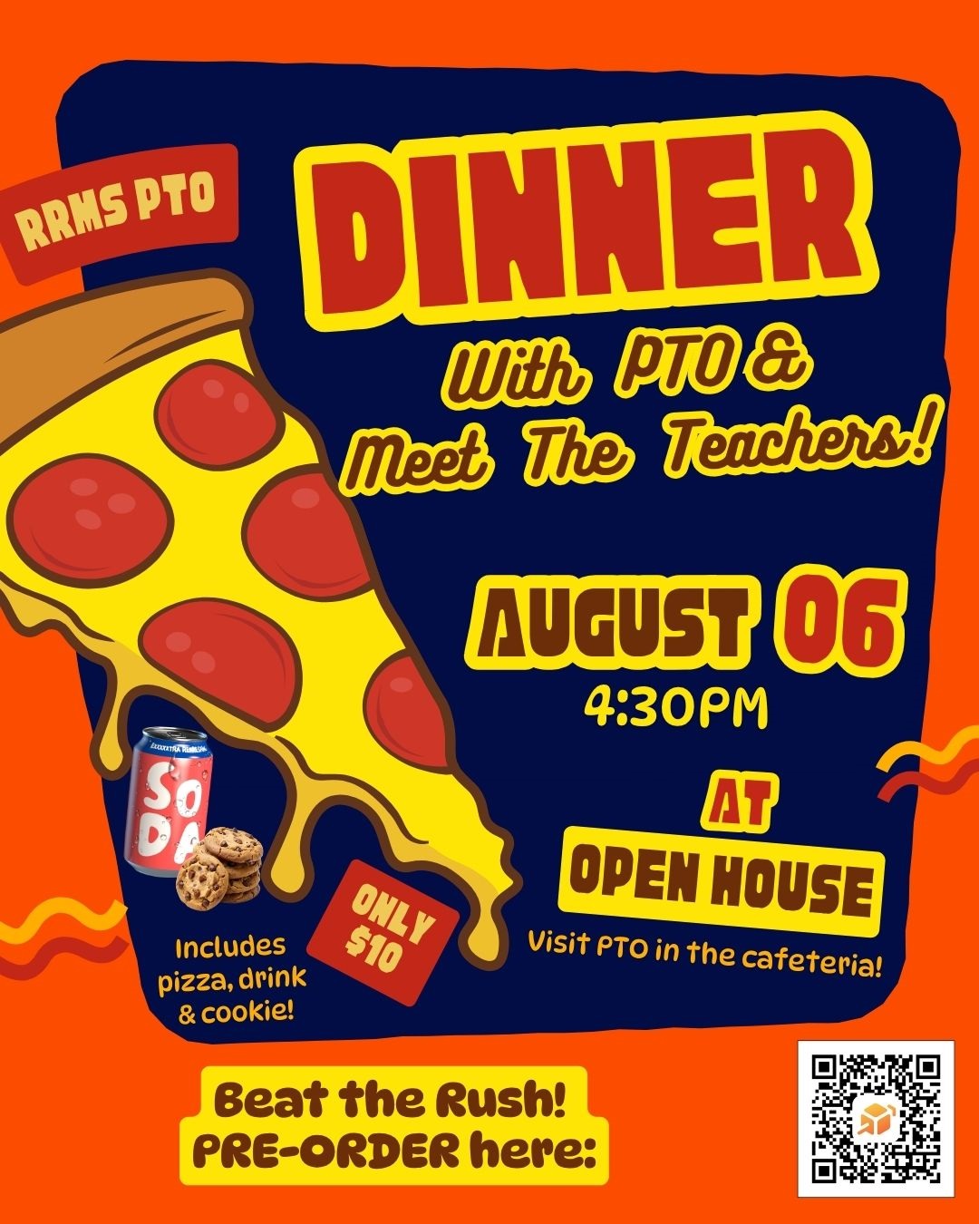 Let PTO Take Care of Dinner at Open House!