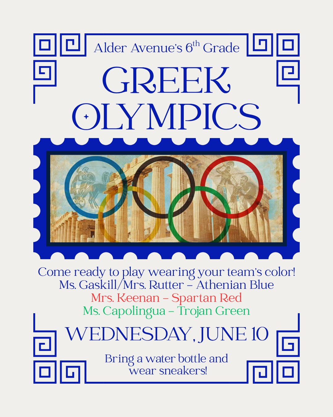 6th Grade Greek Olympics