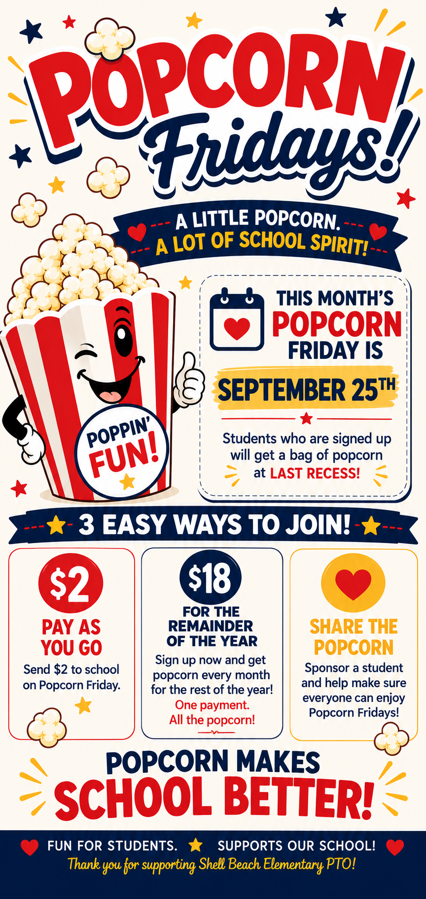 Popcorn this Friday!