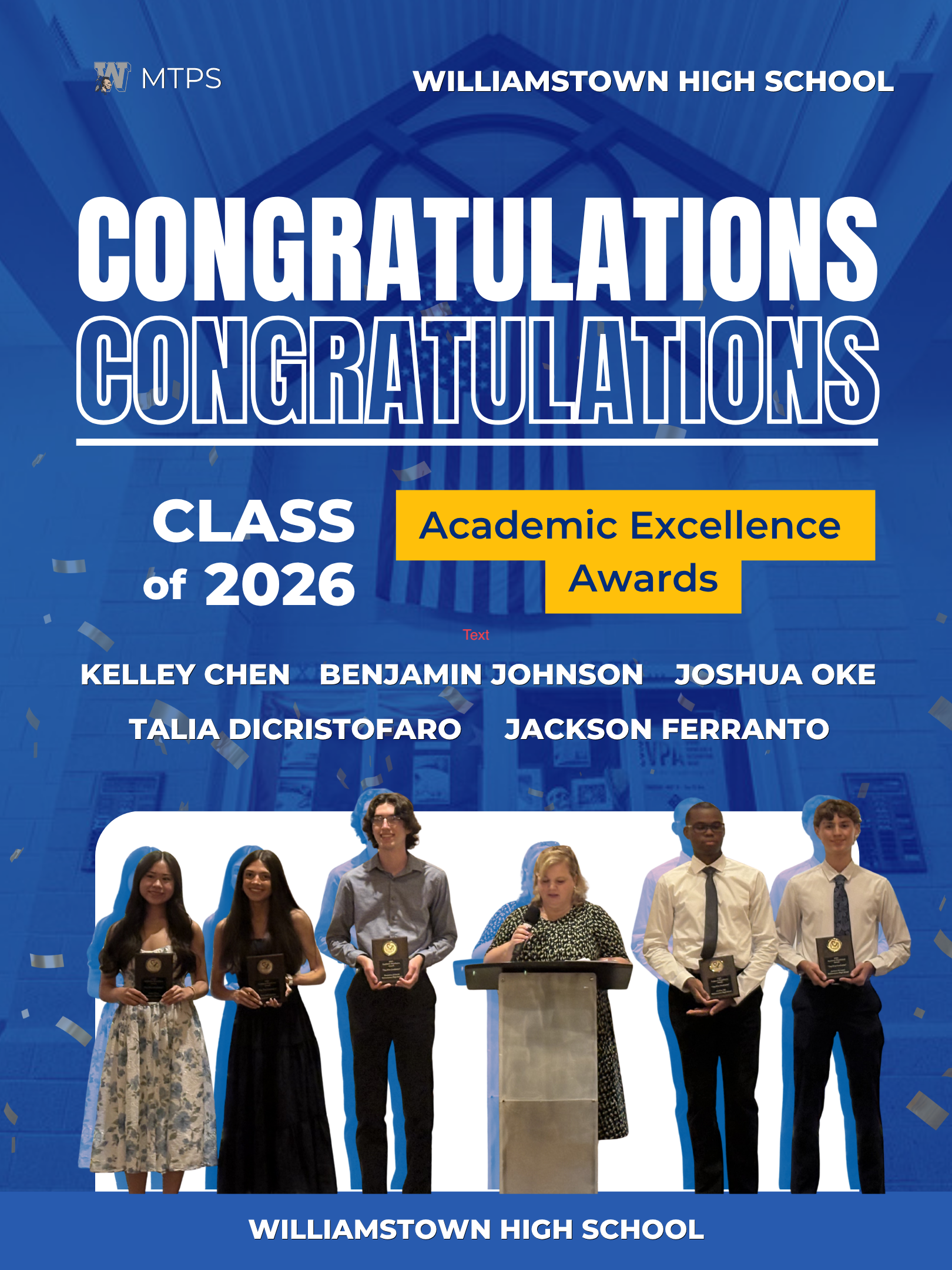 Congratulations to our Class of 2026 Academic Excellence Awards Recipients!