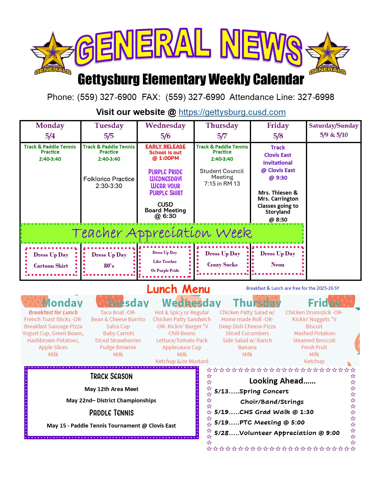 General News Week of 5/4/2026