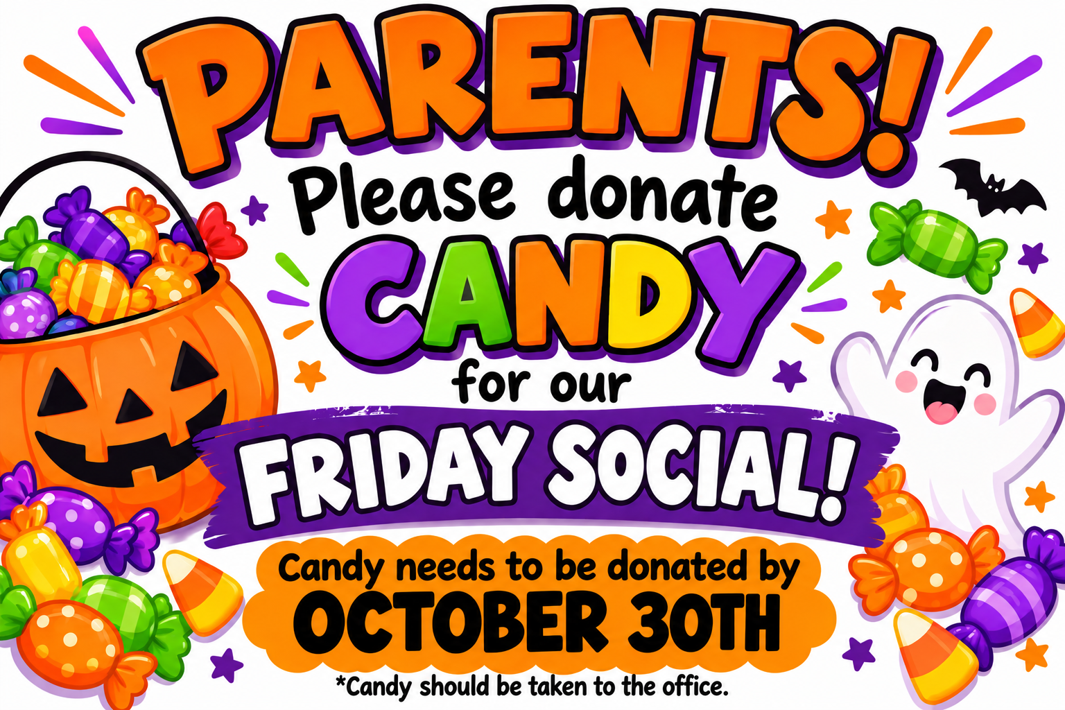 Candy donation