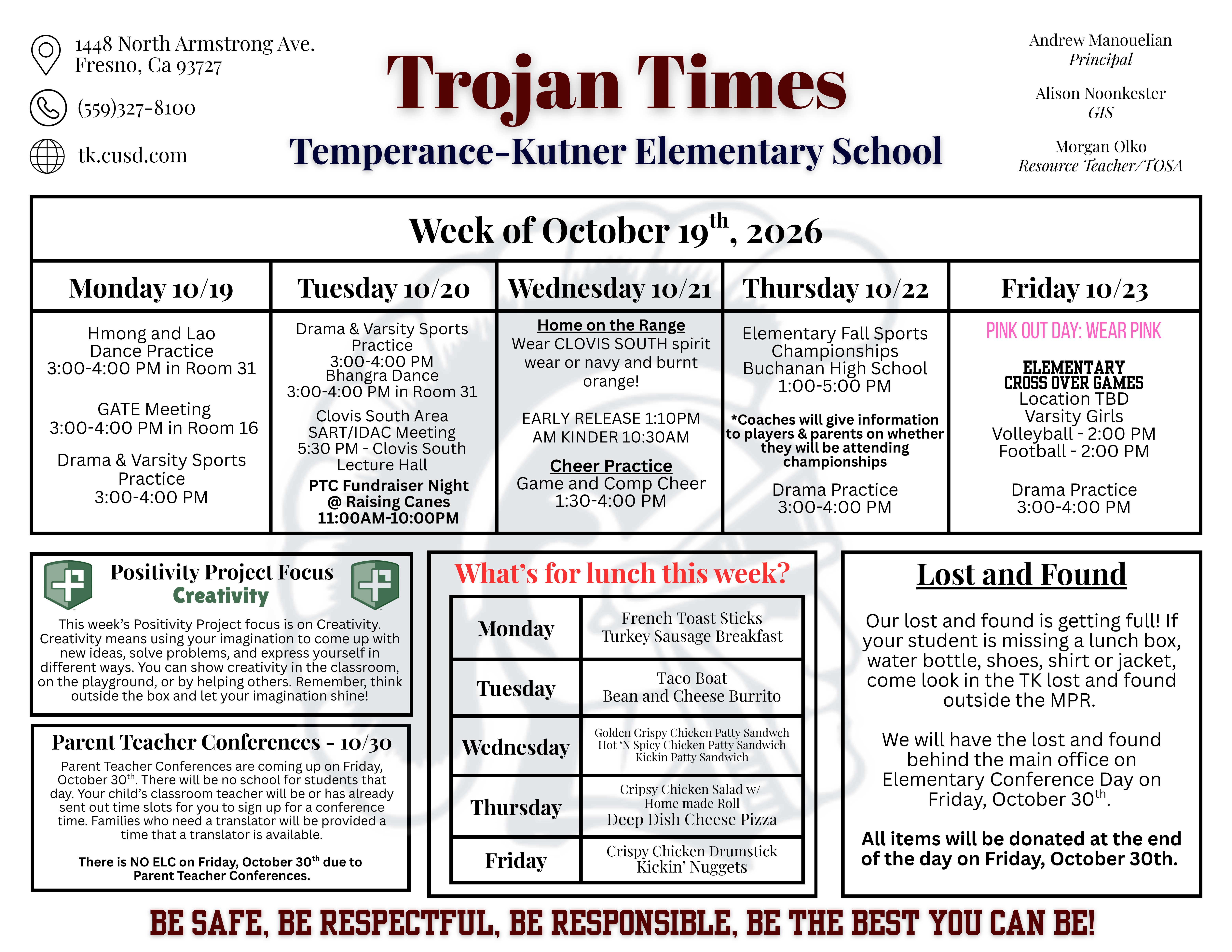 Trojan Times - Week of 10.19.26