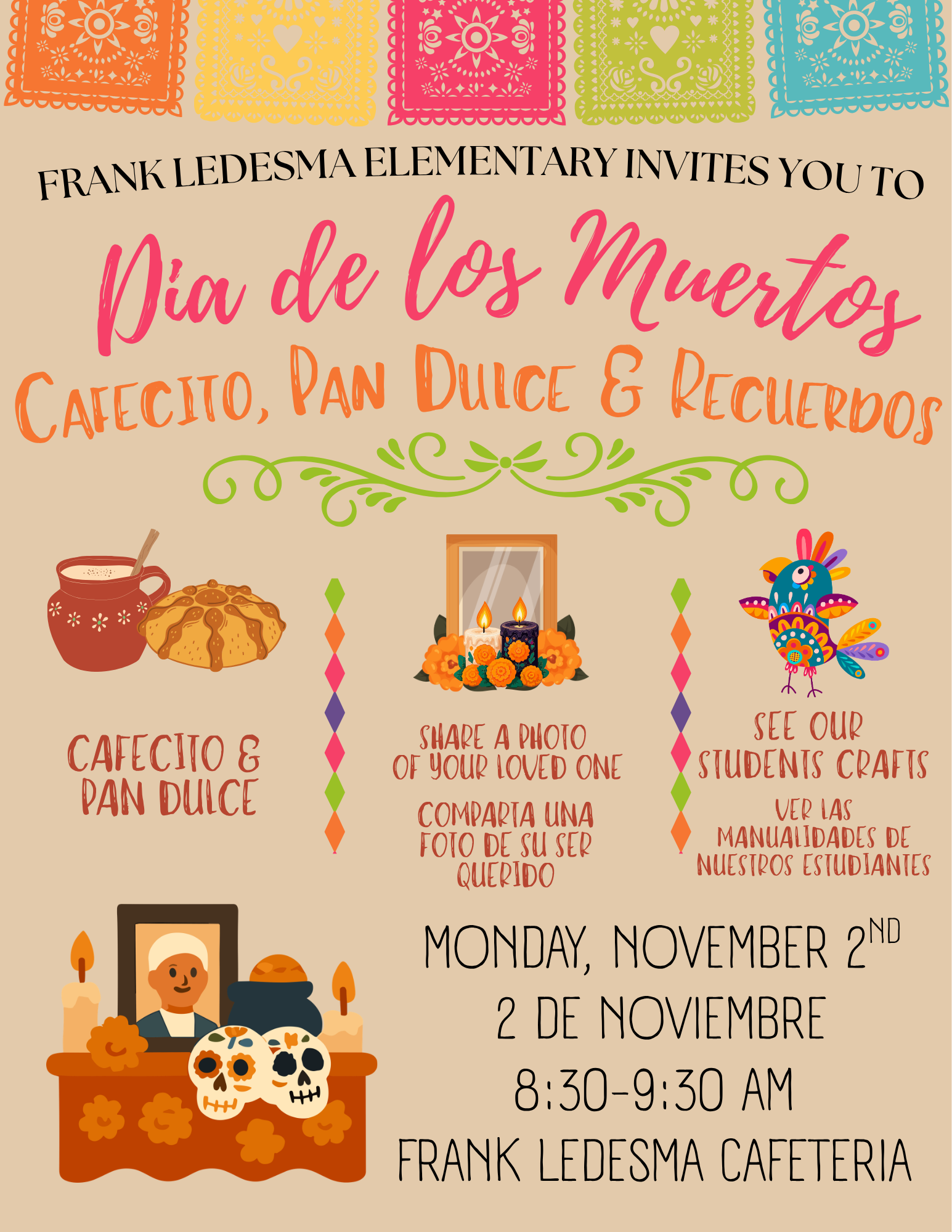Special Gathering to honor our Day of the Dead Altar
