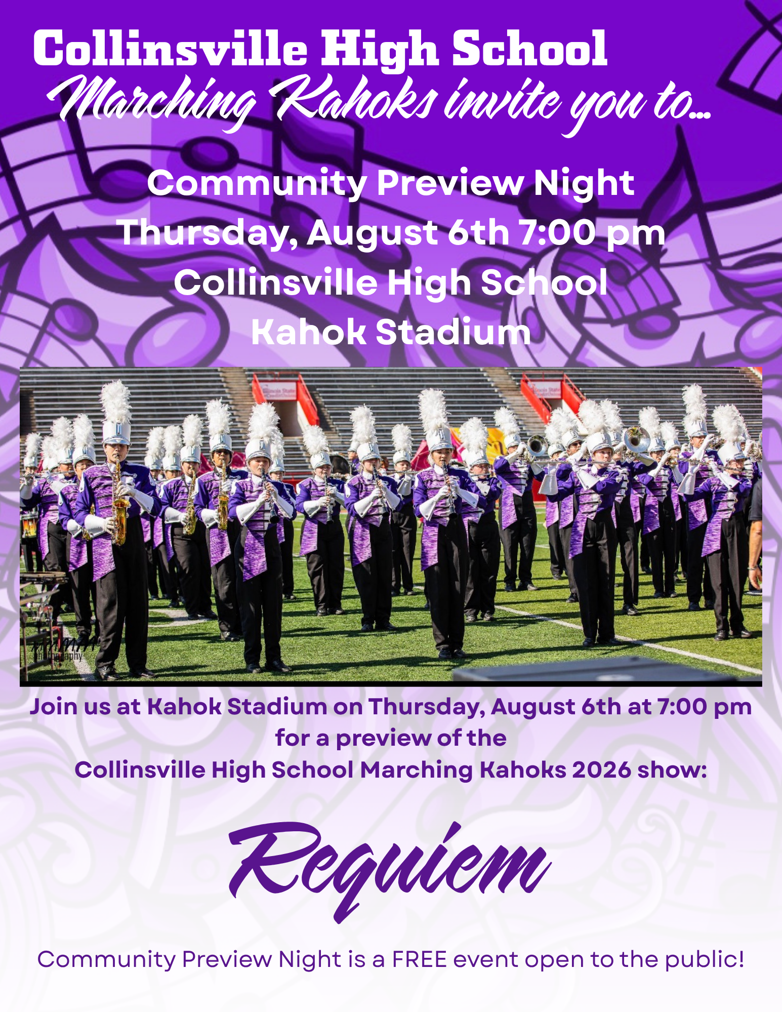 Catch a First Look at the Marching Kahoks Next Thursday, August 6