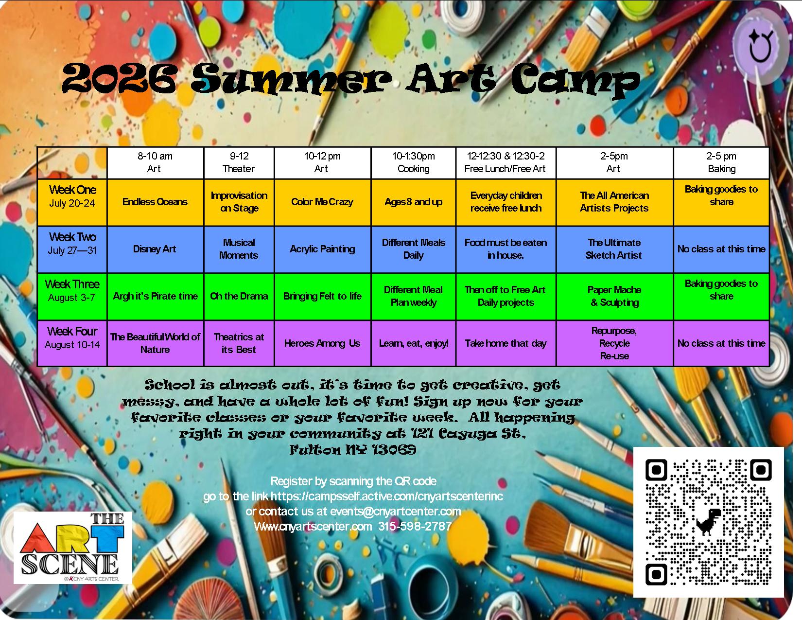 The Art Scene @CNY Arts Center - Summer 2026 Art Camp