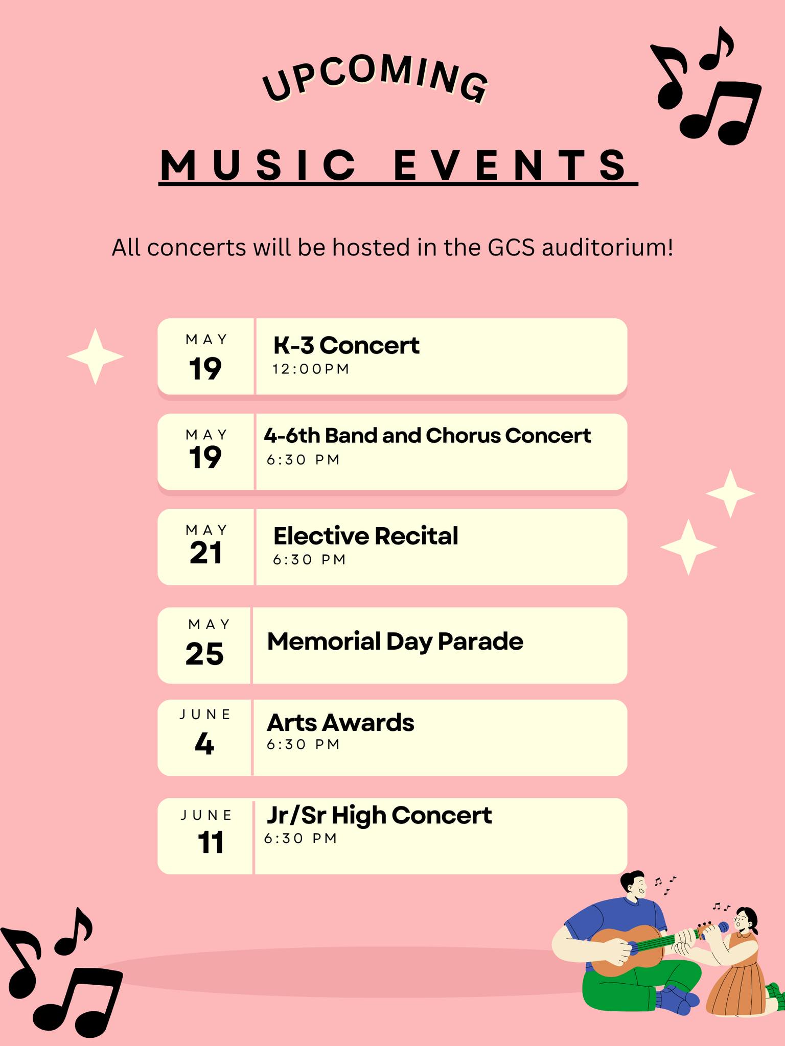 Upcoming Music Events